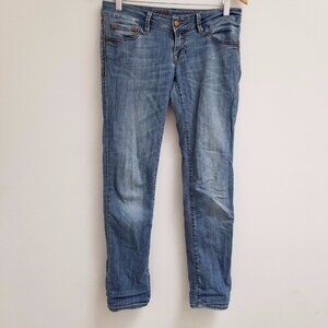 Mavi Low Rise Skinny Leg Lindy Jeans  Faded Blue Vintage Wash Size 30/28 Classic